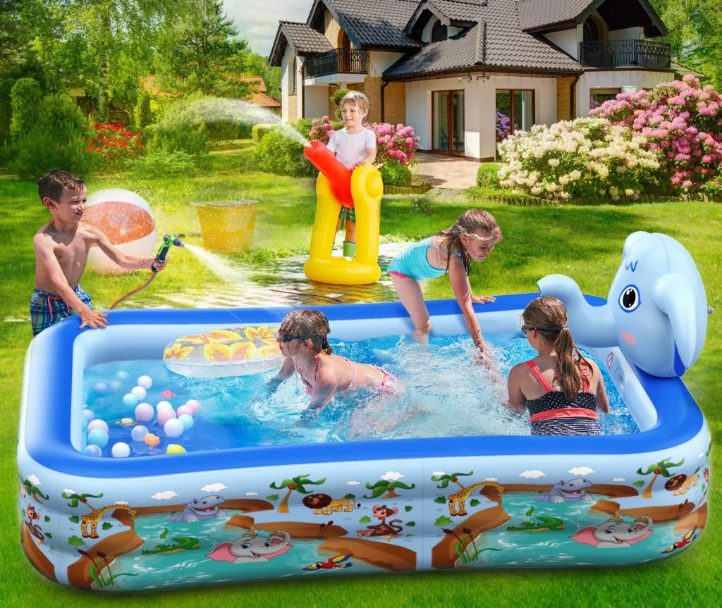 Hamdol Inflatable Swimming Pool with Sprinkler