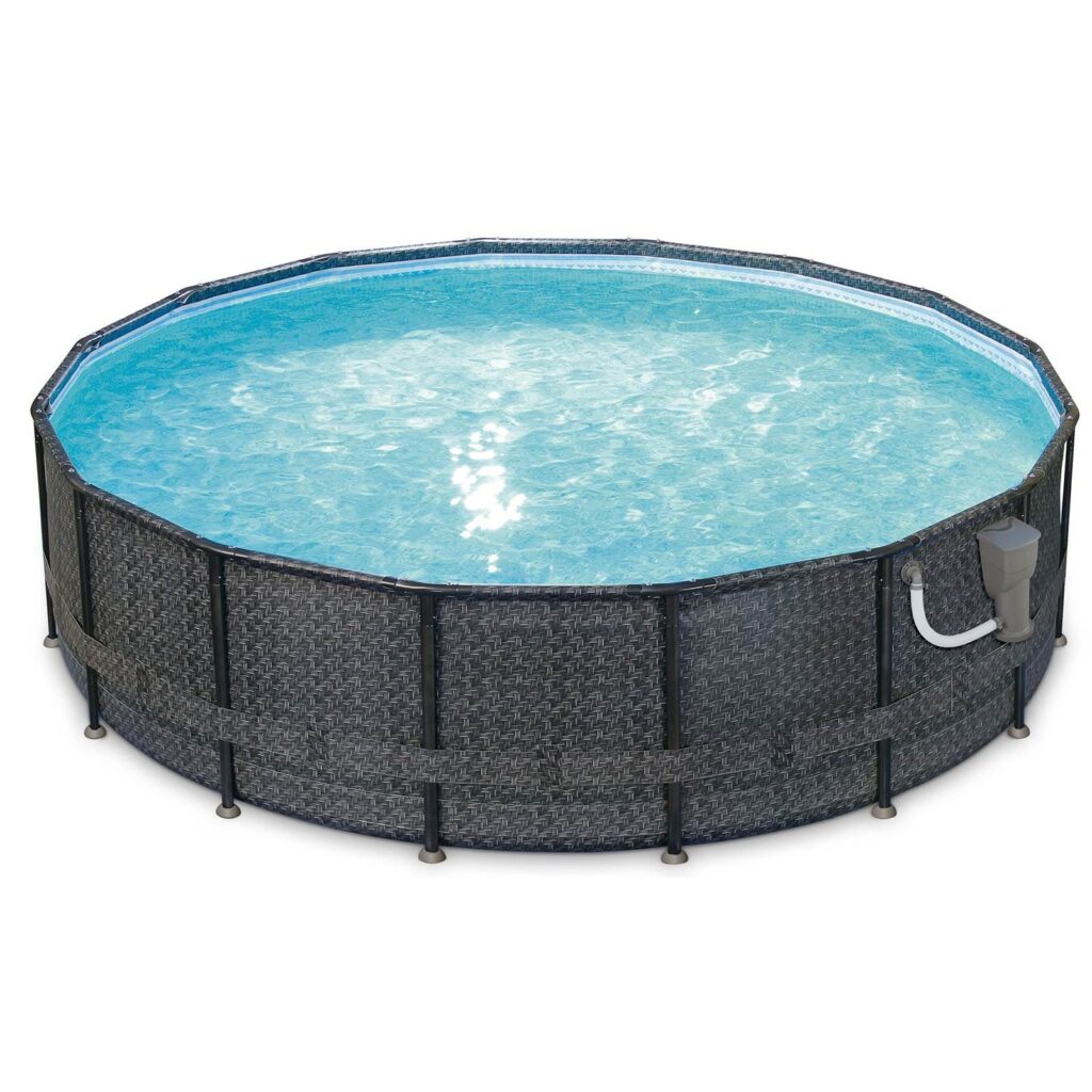 Summer Waves Outdoor Round Frame Swimming Pool